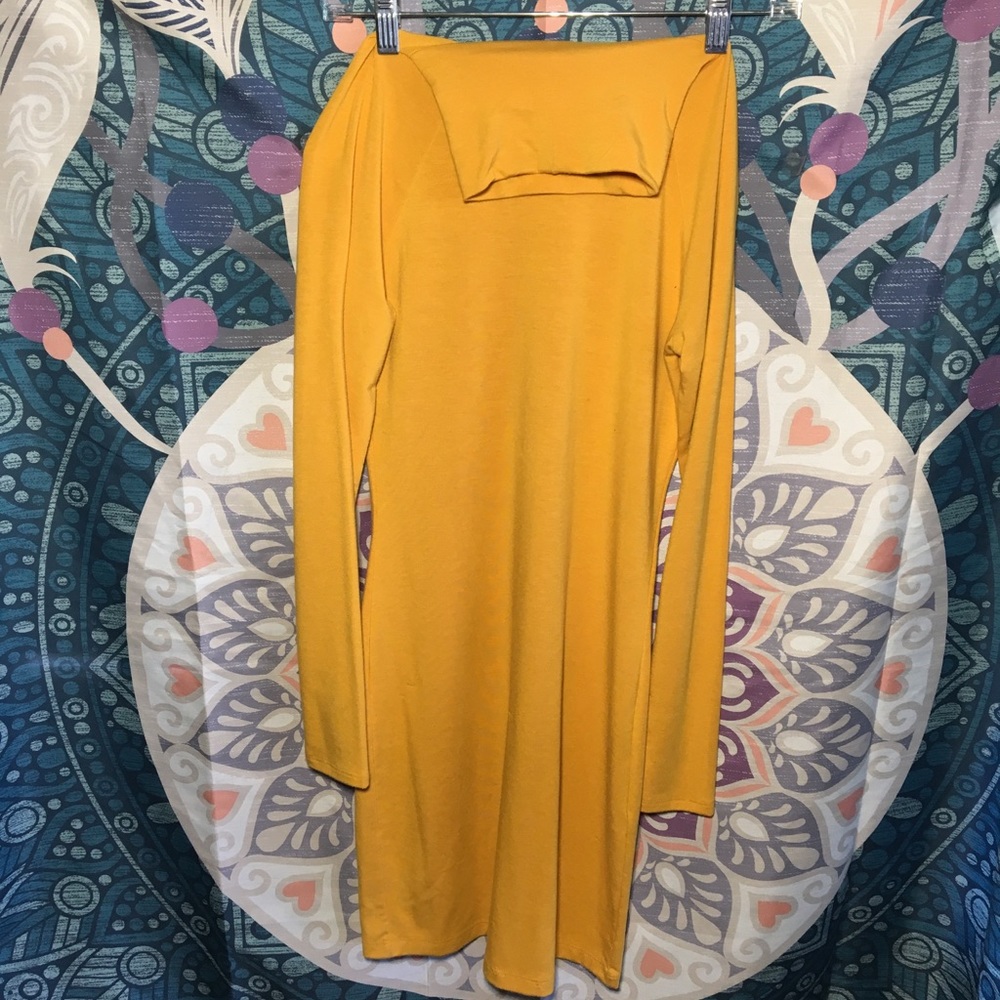 Mustard dress